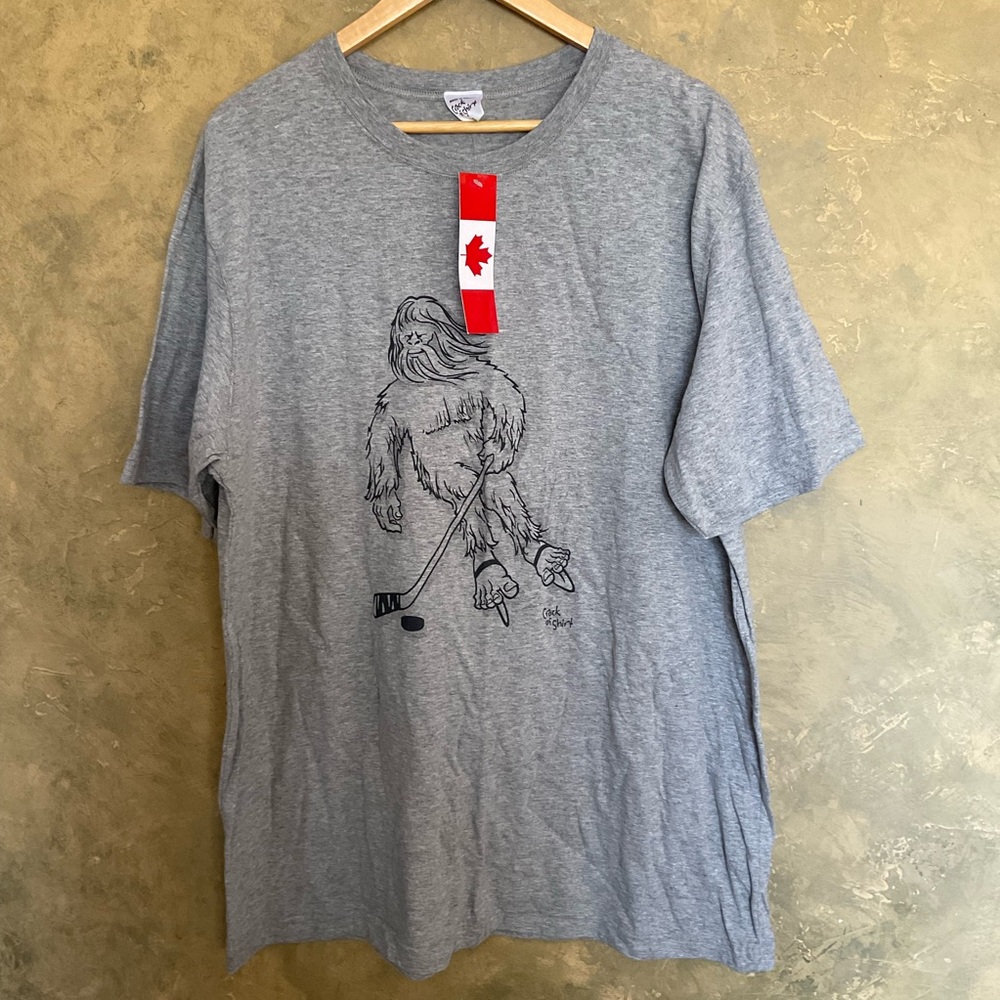 Crock of Shirt Canadian Funny Yeti Hockey Graphic Tee